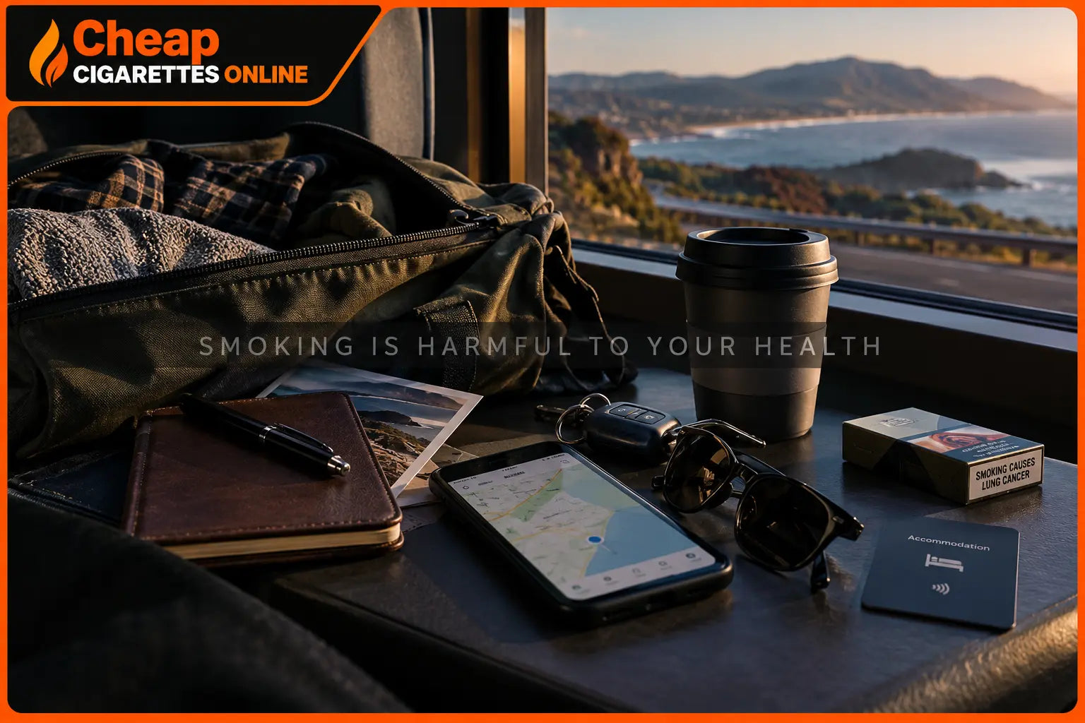 Adult travel, holidays and changing everyday routines with smoking health awareness
