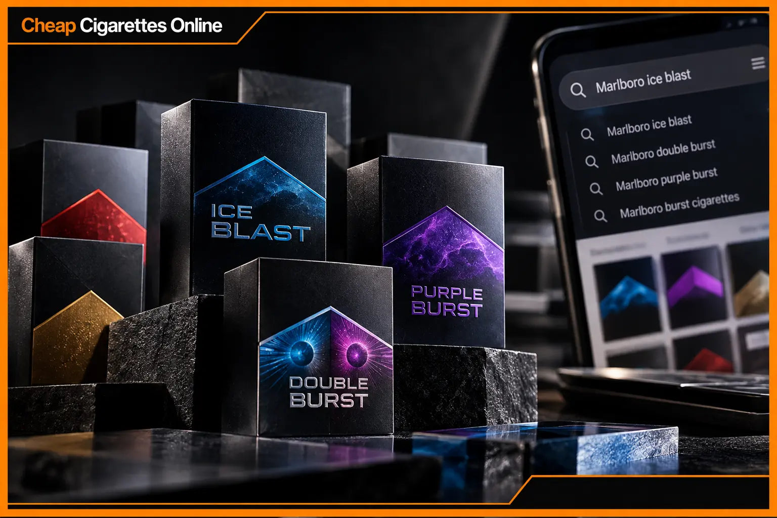 Marlboro Ice Blast and Burst product naming and recognition in Australia